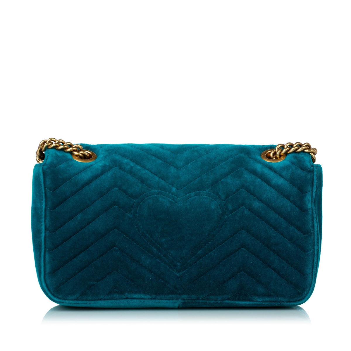 Gucci GG Marmont Matelasse Embellished Velvet Crossbody Bag (SHG-30293)