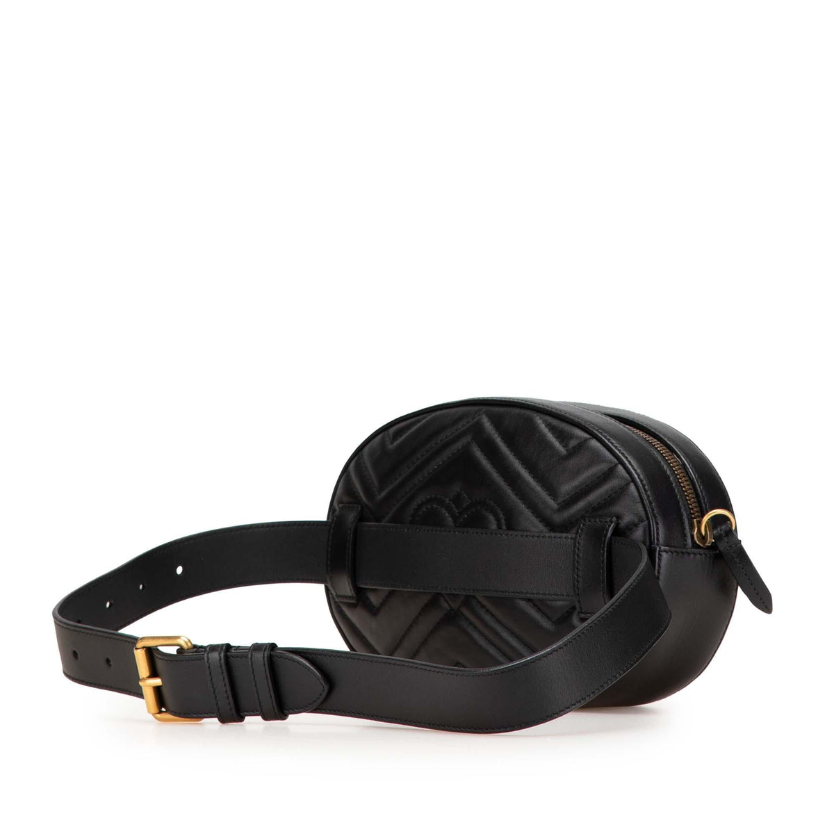 Gucci GG Marmont Matelasse Leather Animalier Belt Bag
