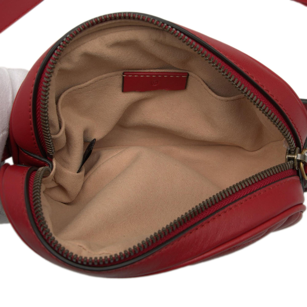 Gucci GG Marmont Matelasse Leather Belt Bag
