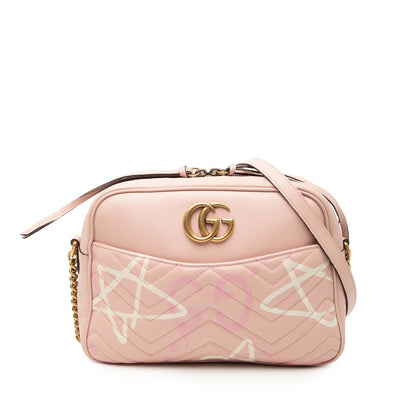 Gucci GG Marmont Matelasse Leather Gucci Ghost Crossbody