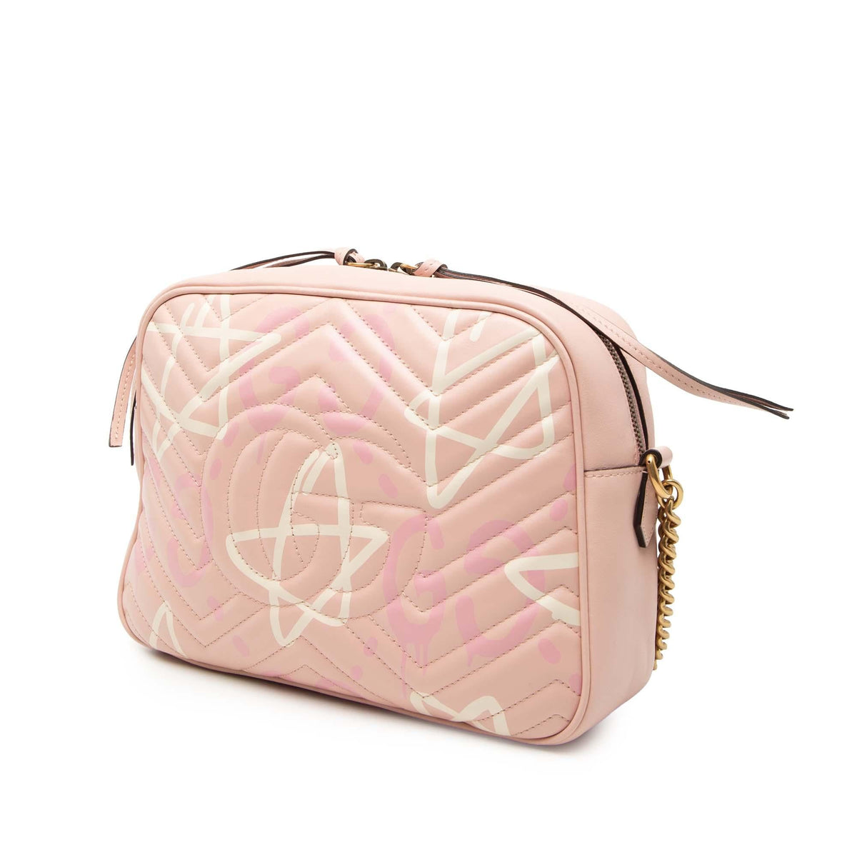 Gucci GG Marmont Matelasse Leather Gucci Ghost Crossbody