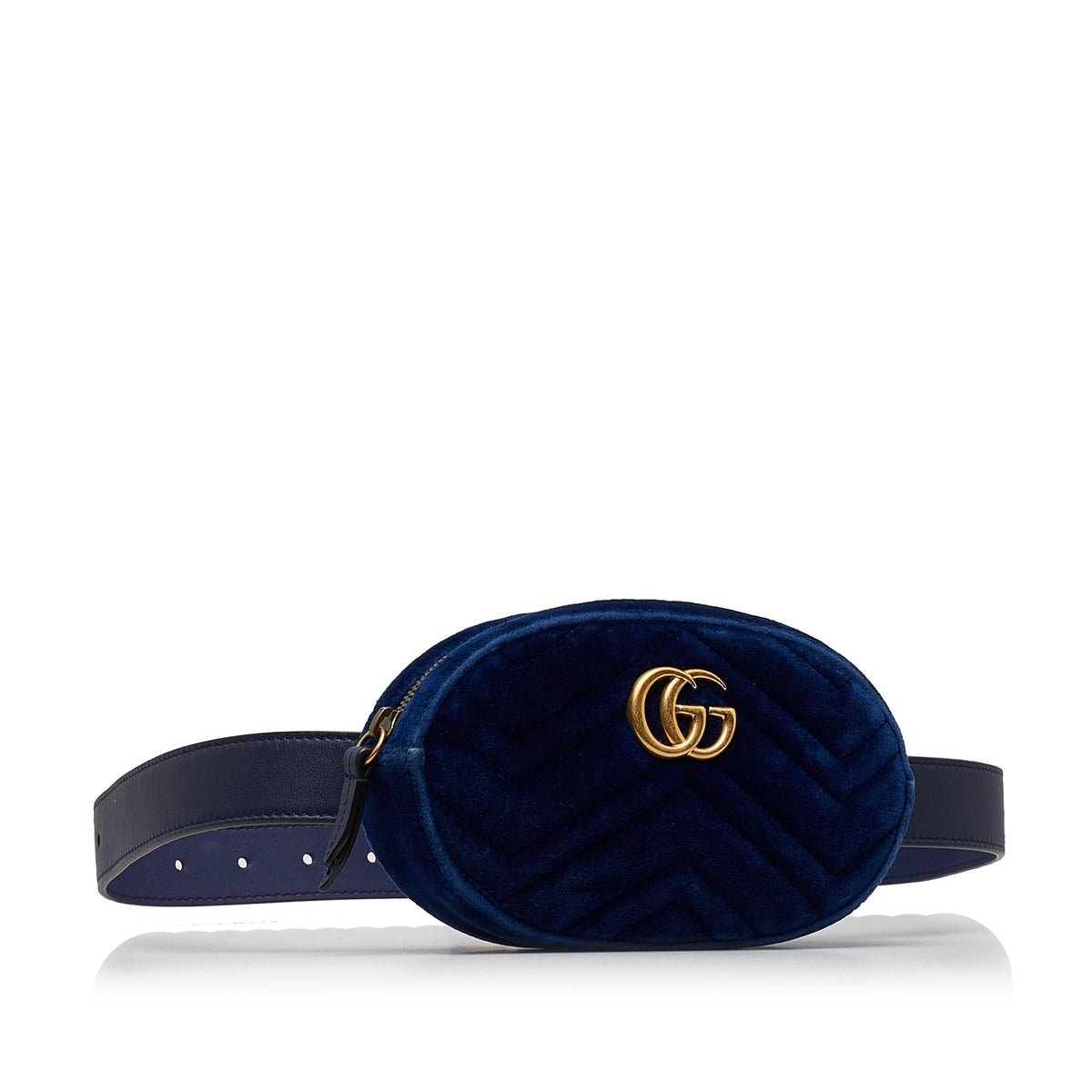 Gucci GG Marmont Matelasse Velvet Belt Bag