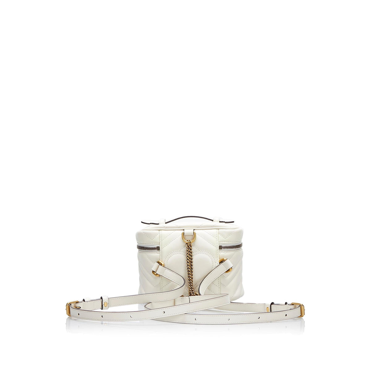 Gucci GG Marmont Round Backpack (SHG-SMFnDc)