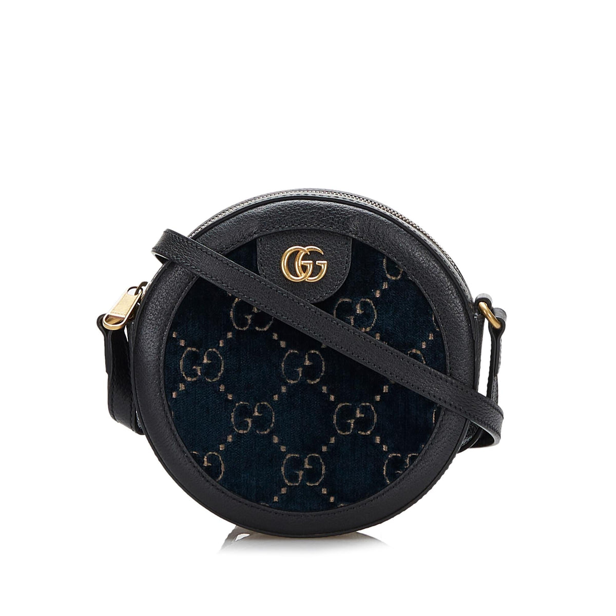 Gucci GG Marmont Round Velvet Crossbody Bag (SHG-zcr70n)