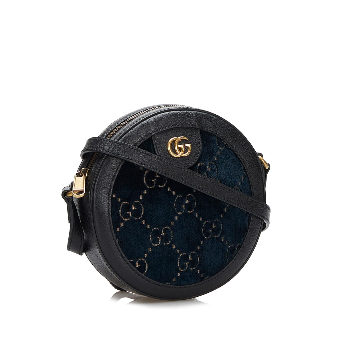 Gucci GG Marmont Round Velvet Crossbody Bag (SHG-zcr70n)