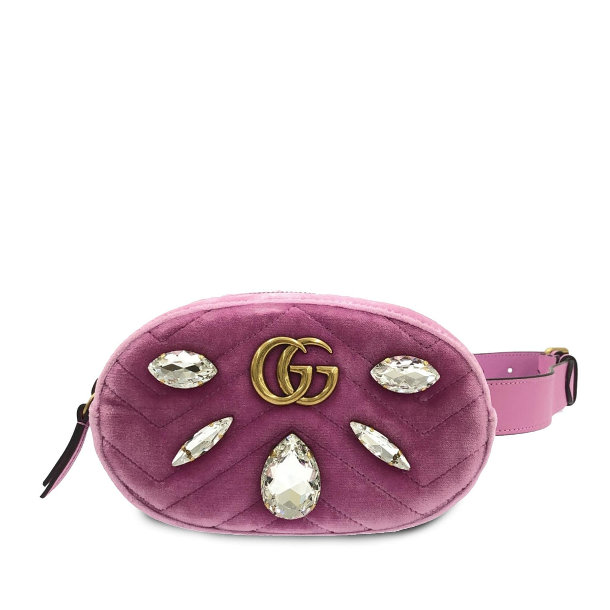 Gucci GG Marmont Velvet Belt Bag (SHG-wWuqKM)
