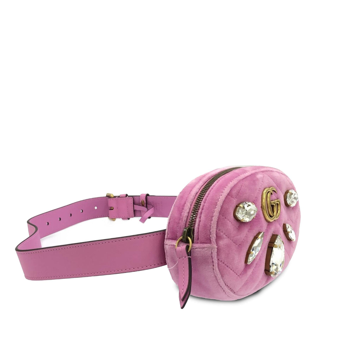 Gucci GG Marmont Velvet Belt Bag (SHG-wWuqKM)