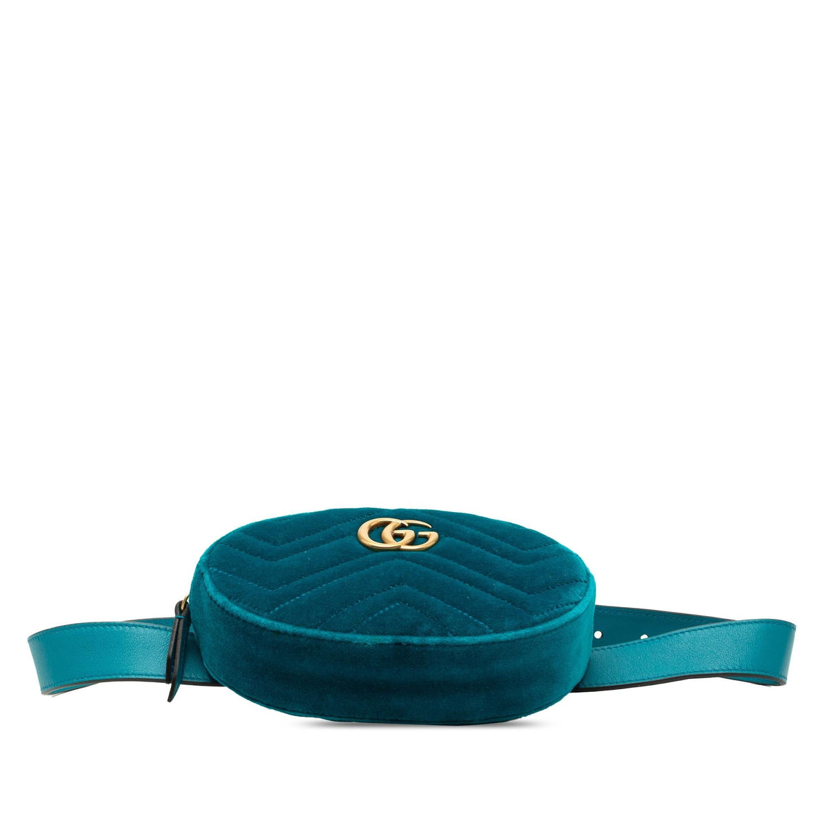 Gucci GG Marmont Velvet Matelasse Belt Bag