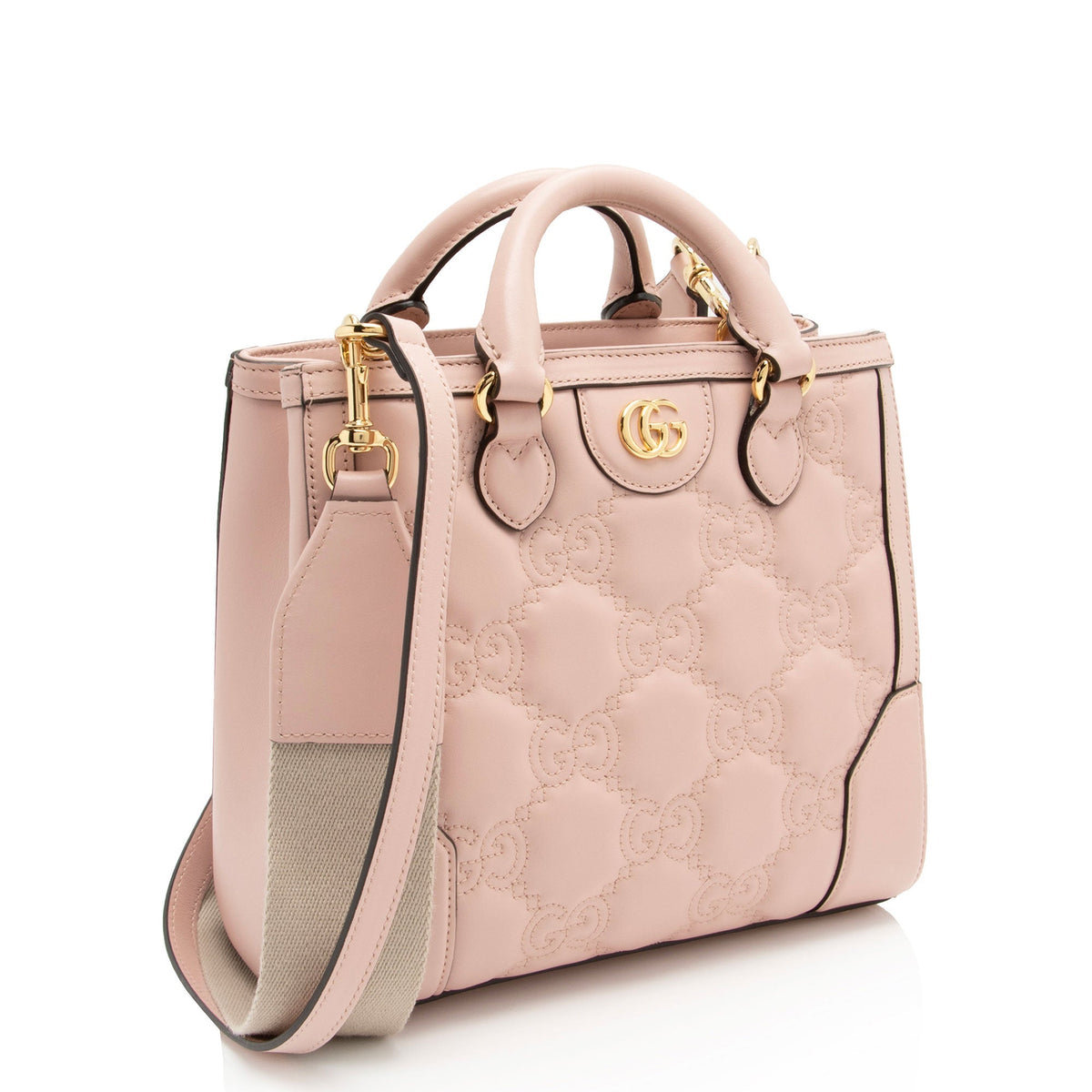 Gucci Jumbo GG Matelasse Leather Mini Top Handle