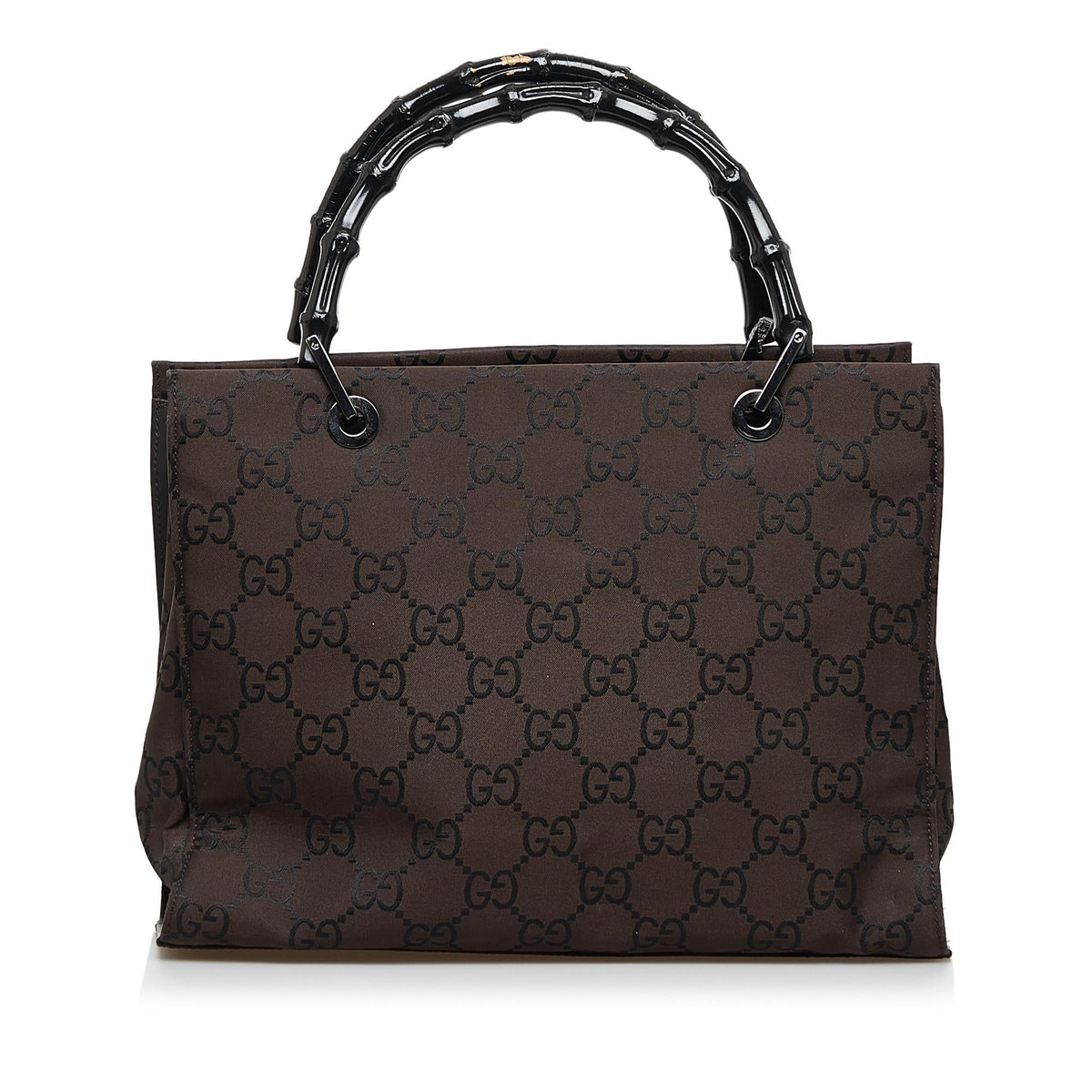 Gucci GG Nylon Bamboo Handbag (SHG-zaUCGl)