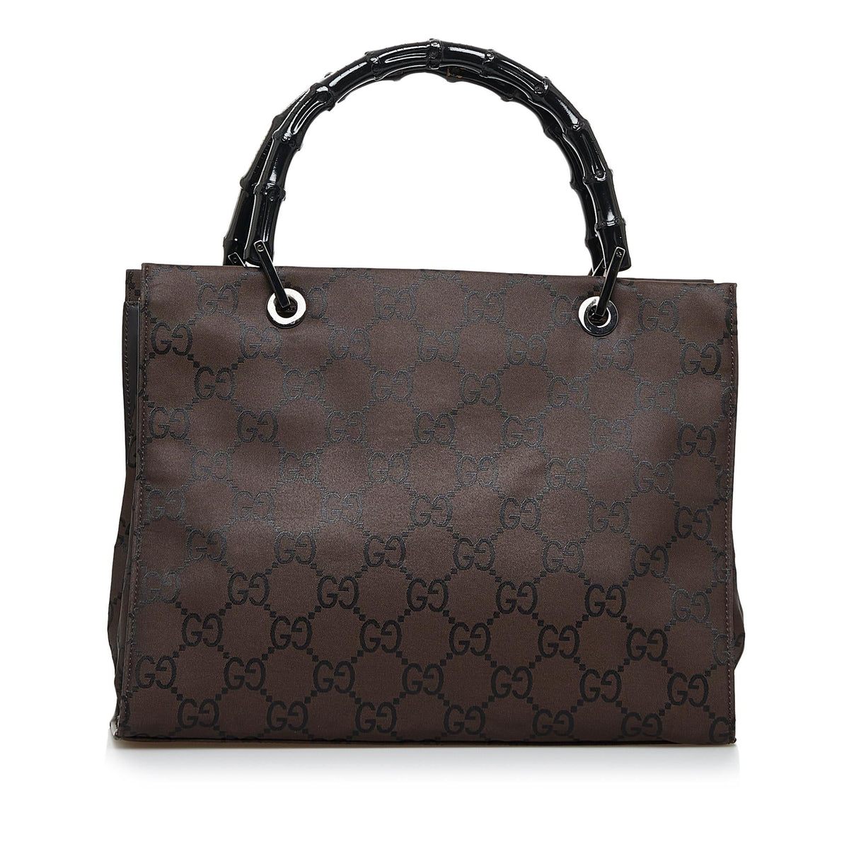Gucci GG Nylon Bamboo Handbag (SHG-zaUCGl)