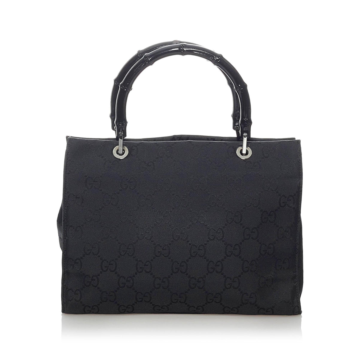 Gucci GG Nylon Bamboo Satchel (SHG-30579)
