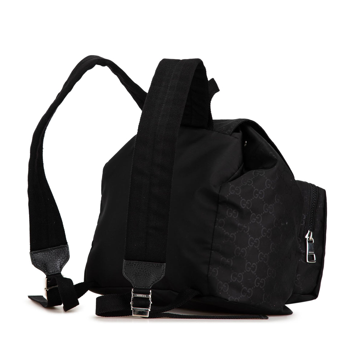 Gucci GG Nylon Double Front Pocket Backpack