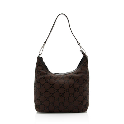 Gucci GG Nylon Hobo (SHF-9U8enc)