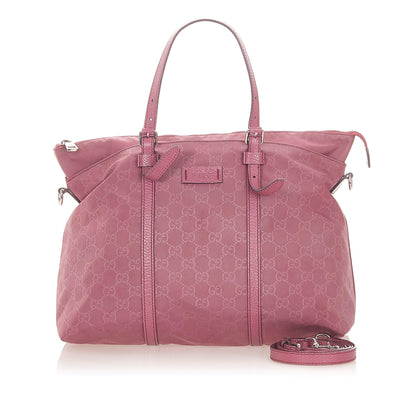 Gucci GG Nylon Satchel (SHG-32511)