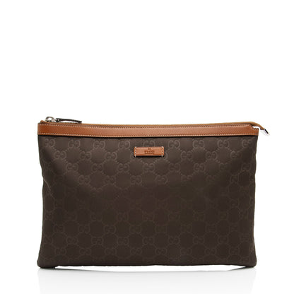 Gucci GG Nylon Zip Pouch