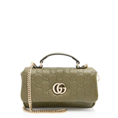 Gucci Jumbo GG Puffy Leather Milano Small Top Handle