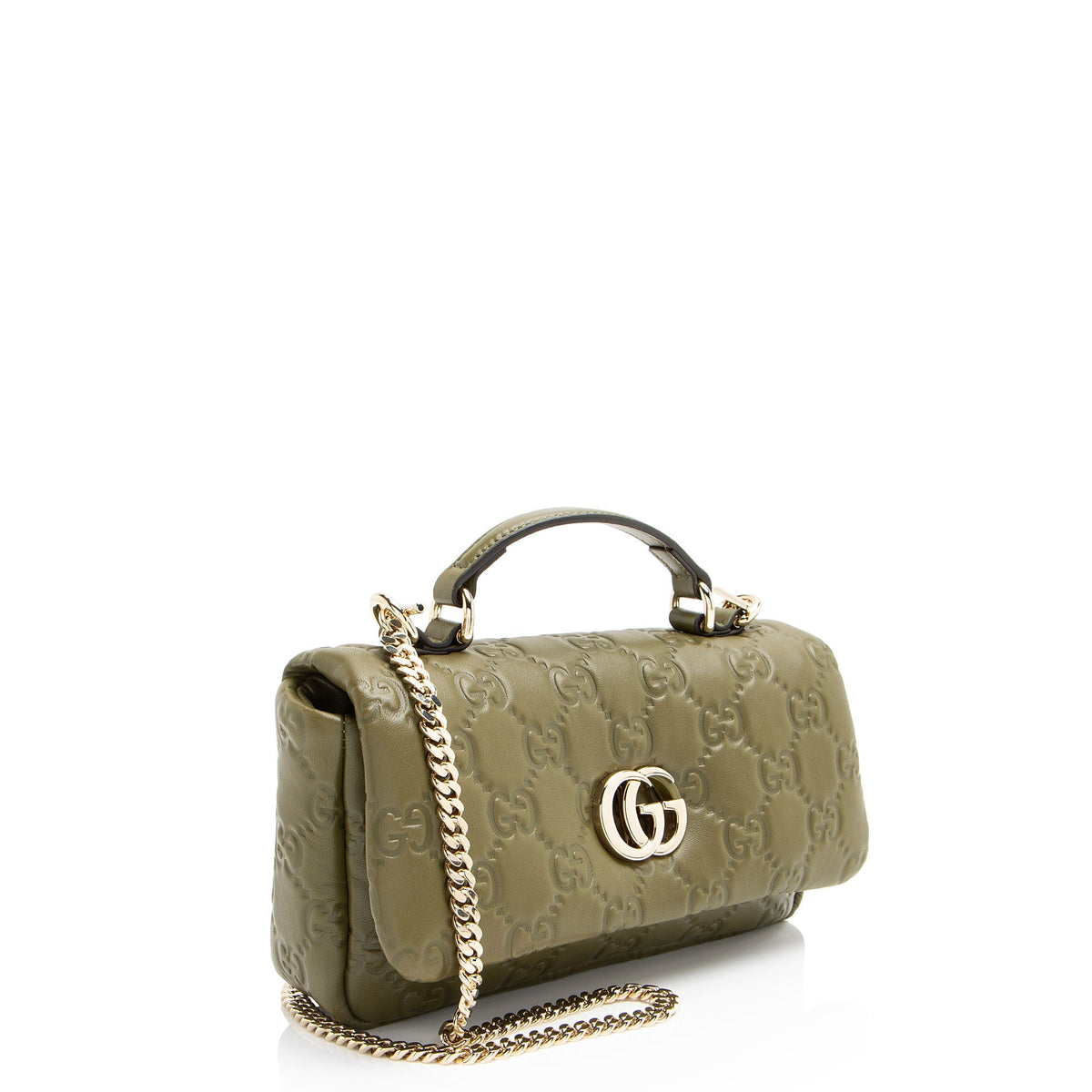 Gucci Jumbo GG Puffy Leather Milano Small Top Handle