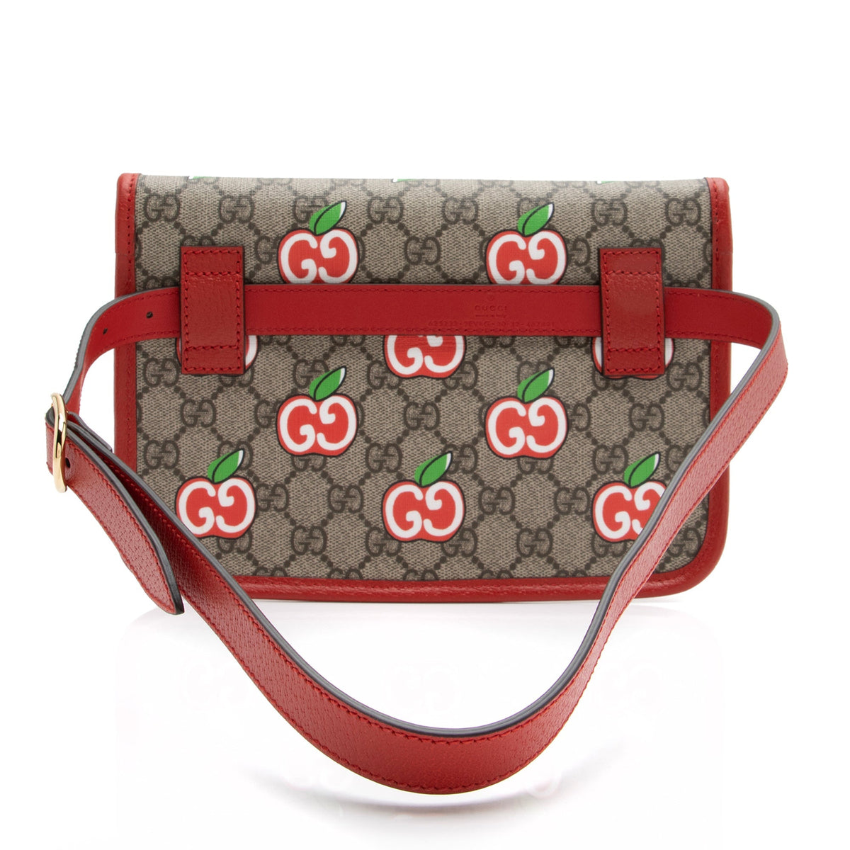 Gucci GG Supreme Apple Monogram Belt Bag - Size 32 / 80 (SHF-23491)