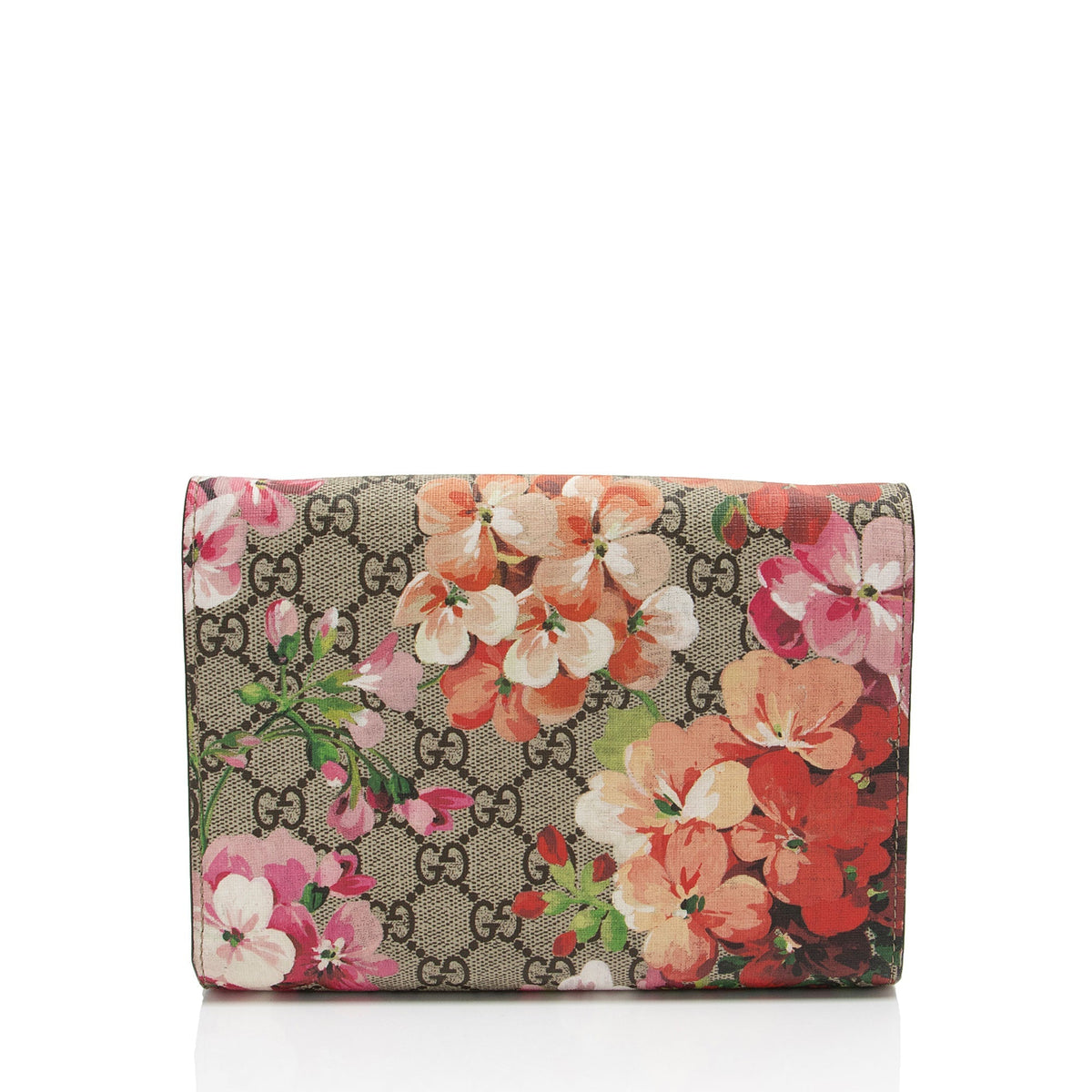Gucci GG Supreme Blooms Dionysus Chain Wallet (SHF-zbUbcd)