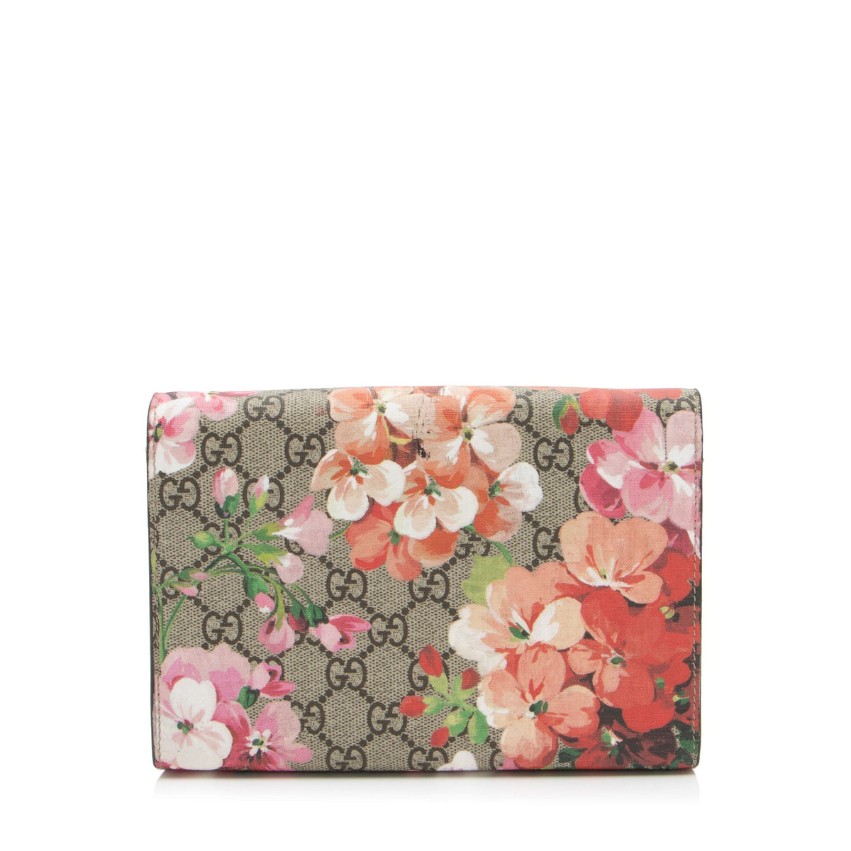 Gucci GG Supreme Blooms Dionysus Chain Wallet (SHF-XkUODC)