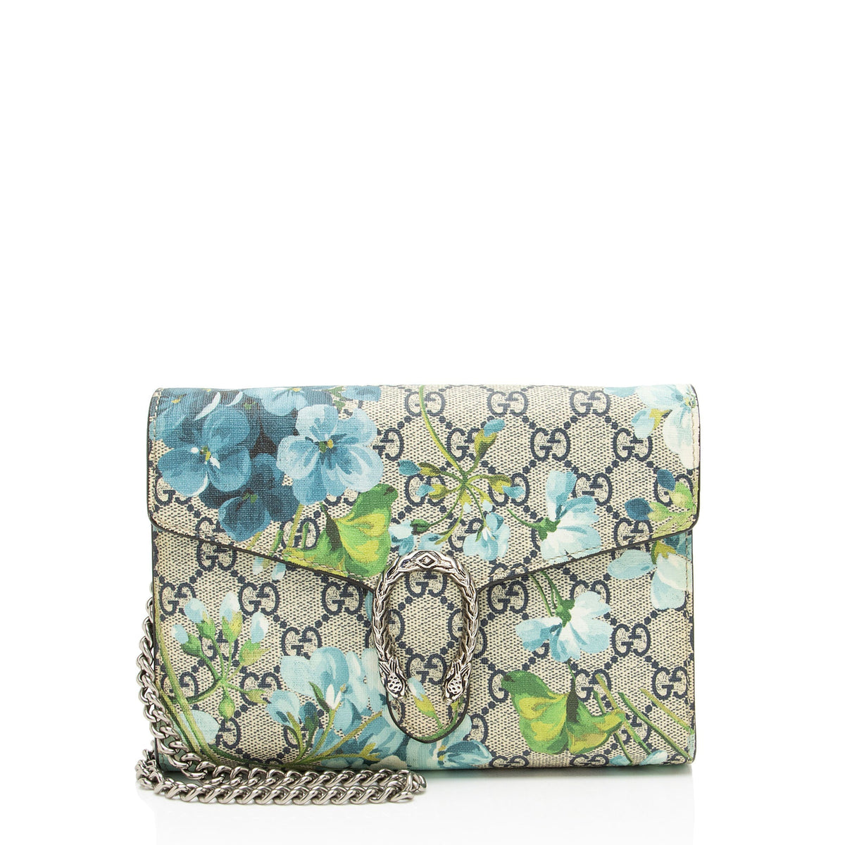 Gucci GG Supreme Blooms Dionysus Chain Wallet