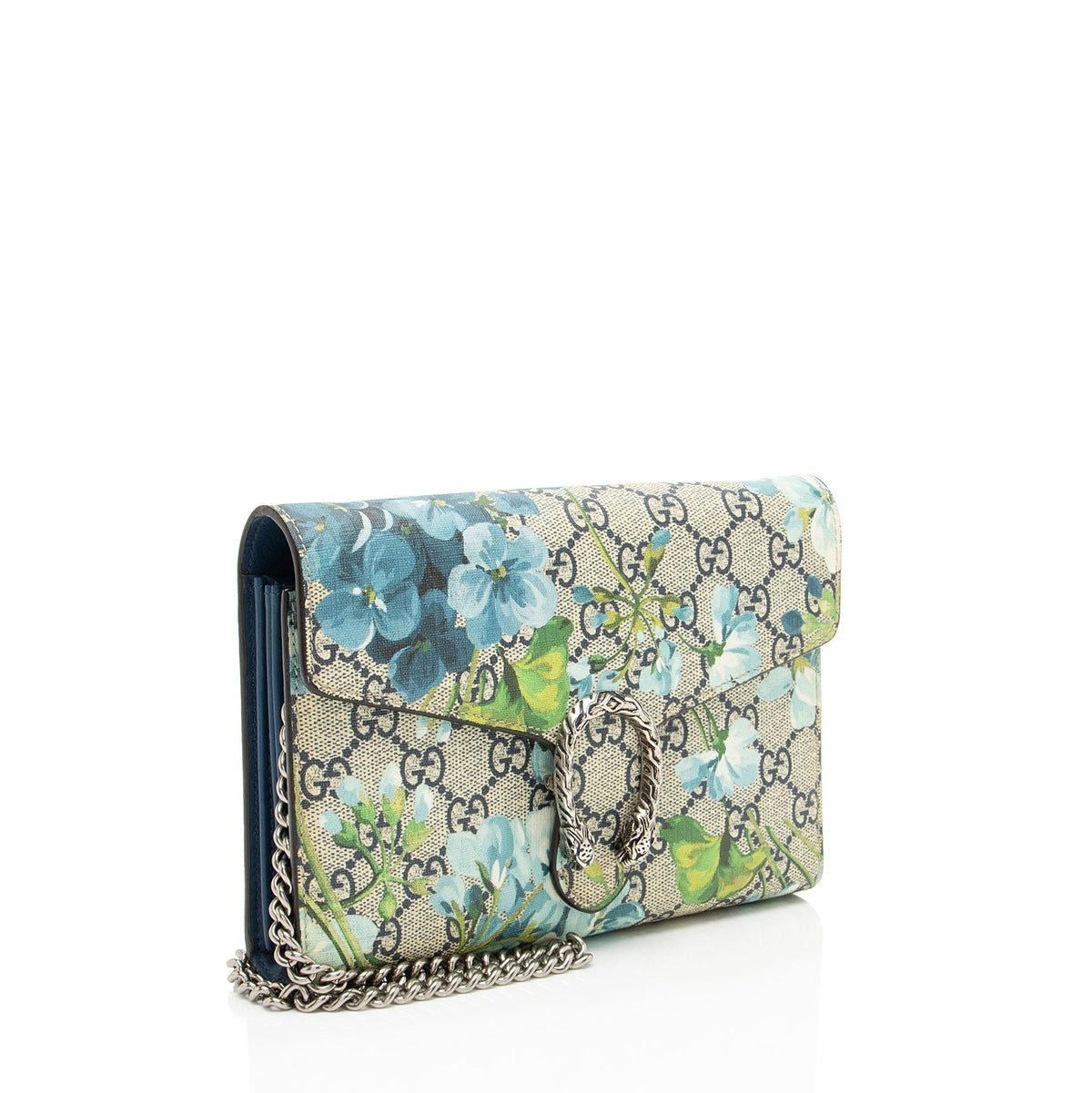 Gucci GG Supreme Blooms Dionysus Chain Wallet