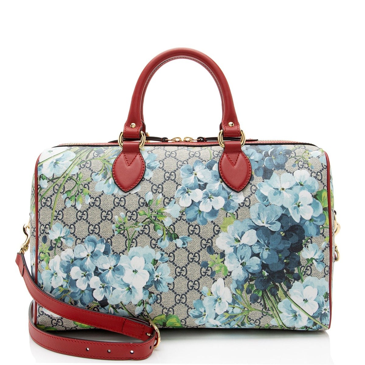 Gucci GG Supreme Blooms Medium Boston Bag (SHF-XceVYh)