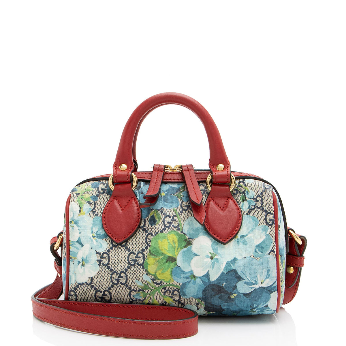 Gucci GG Supreme Blooms Mini Boston Bag (SHF-tIlAib)