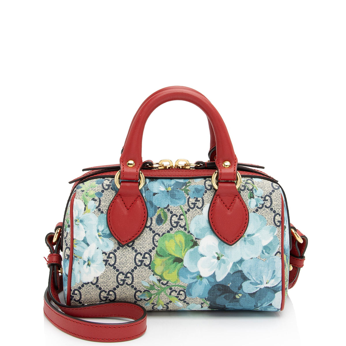 Gucci GG Supreme Blooms Mini Boston Bag (SHF-On3Jgx)