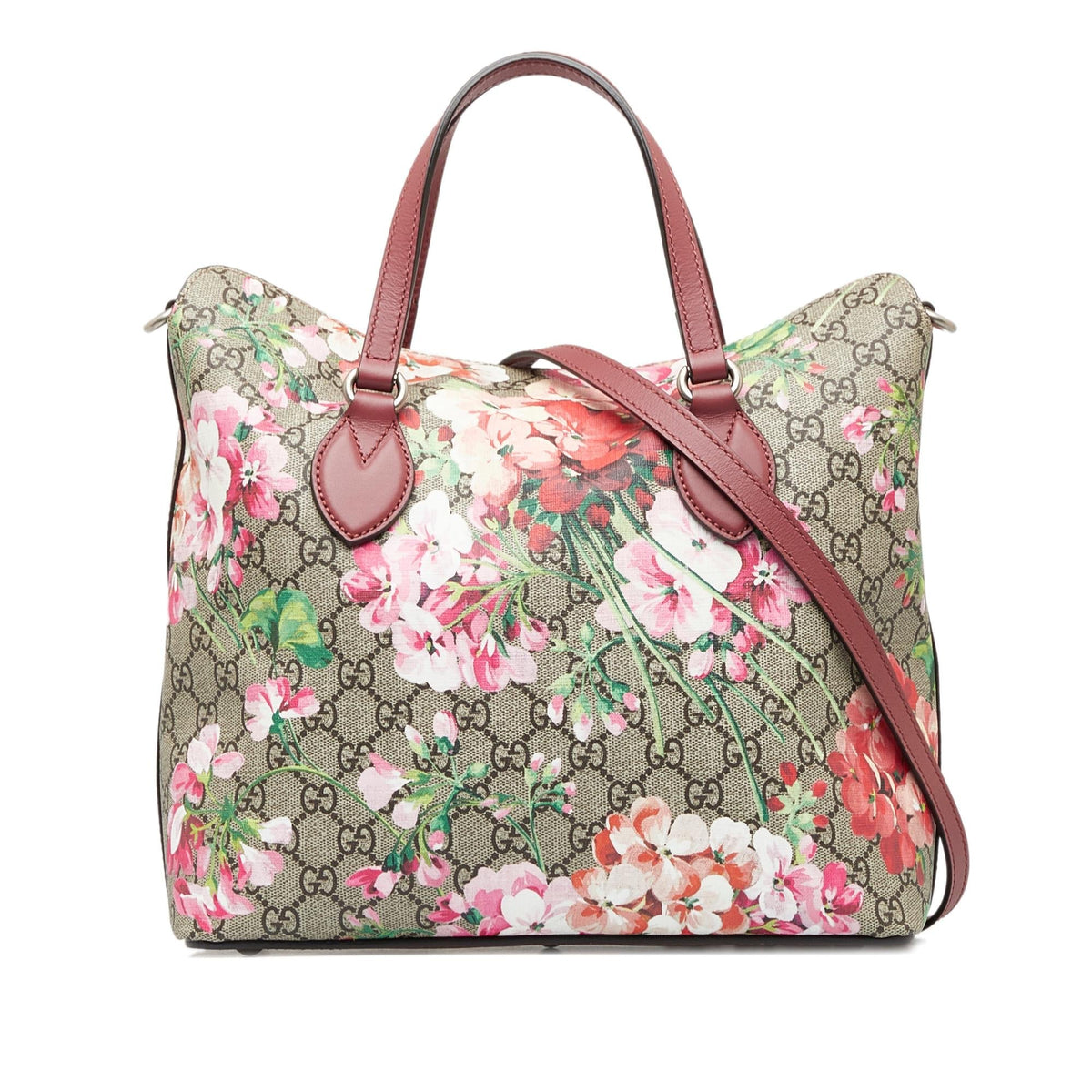 Gucci GG Supreme Blooms Satchel (SHG-dKOctA)