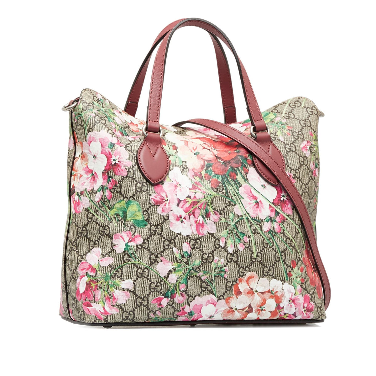 Gucci GG Supreme Blooms Satchel (SHG-dKOctA)