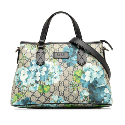 Gucci GG Supreme Blooms Satchel (SHG-Vp8uFR)