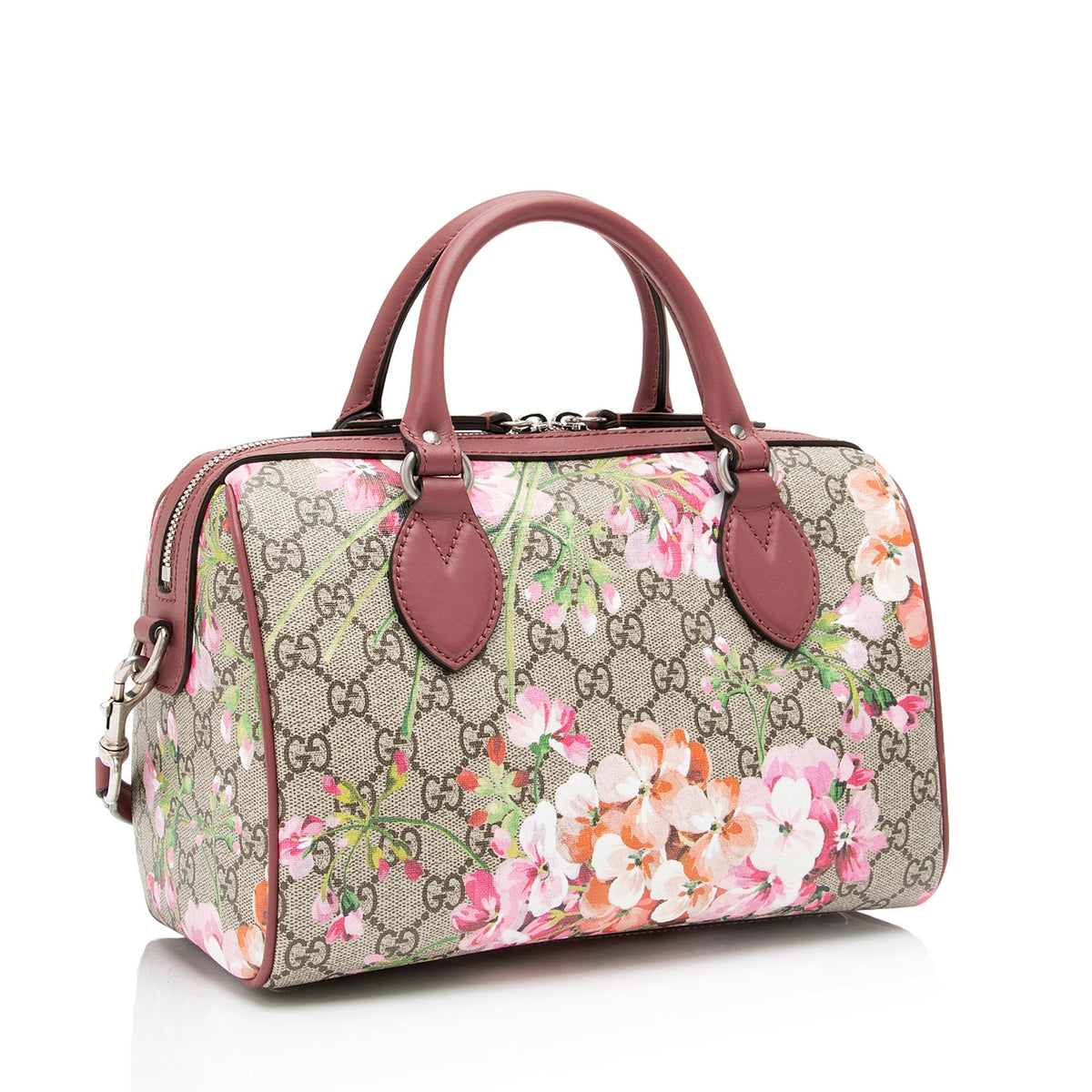 Gucci GG Supreme Blooms Small Top Handle Bag (SHF-kJIt8A)