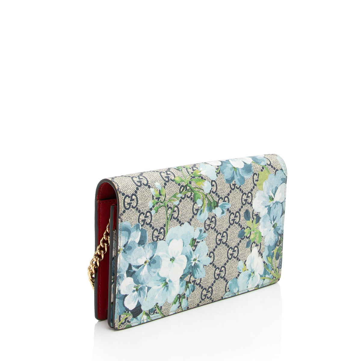 Gucci GG Supreme Blooms Wallet on Chain Bag (SHF-ipAKVB)