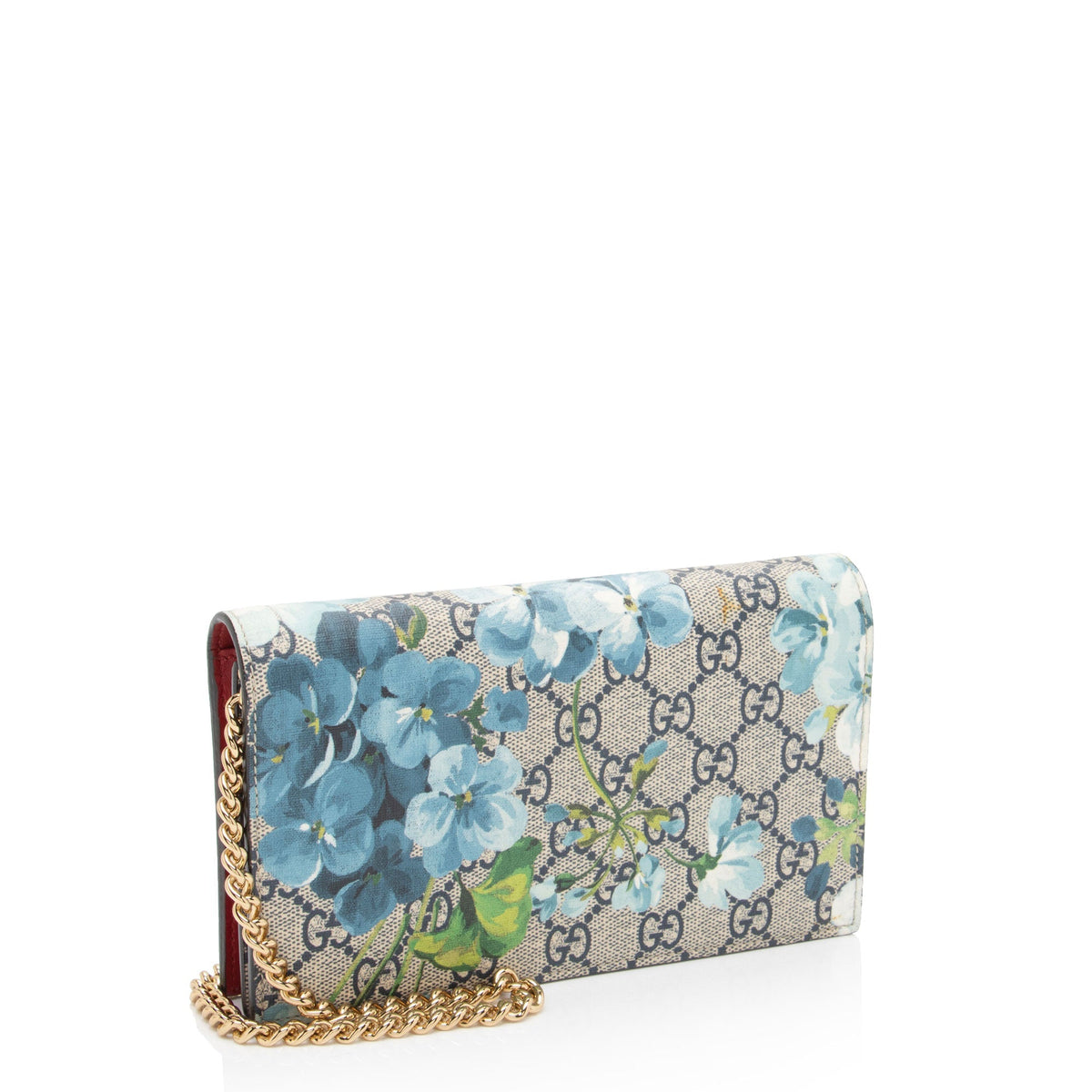 Gucci GG Supreme Blooms Wallet on Chain (SHF-pyI6YU)