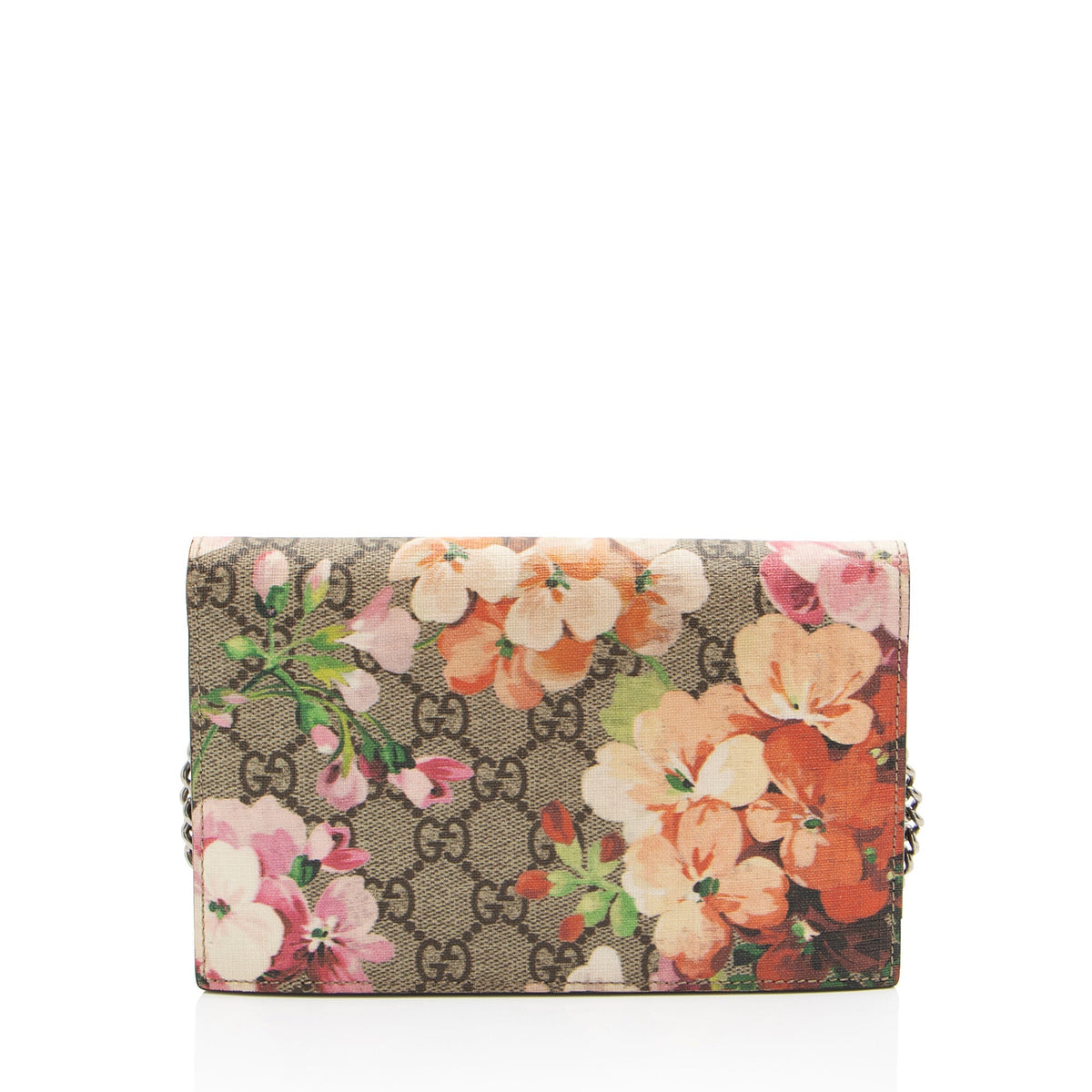 Gucci GG Supreme Blooms Wallet on Chain (SHF-GEQAc9)