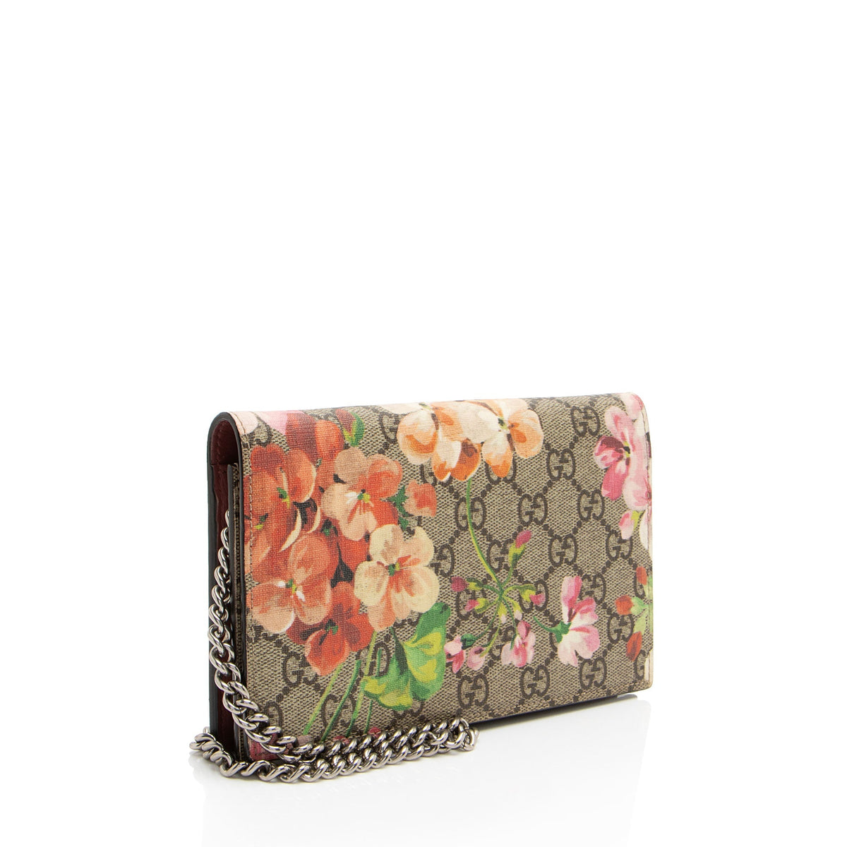 Gucci GG Supreme Blooms Wallet on Chain (SHF-GEQAc9)