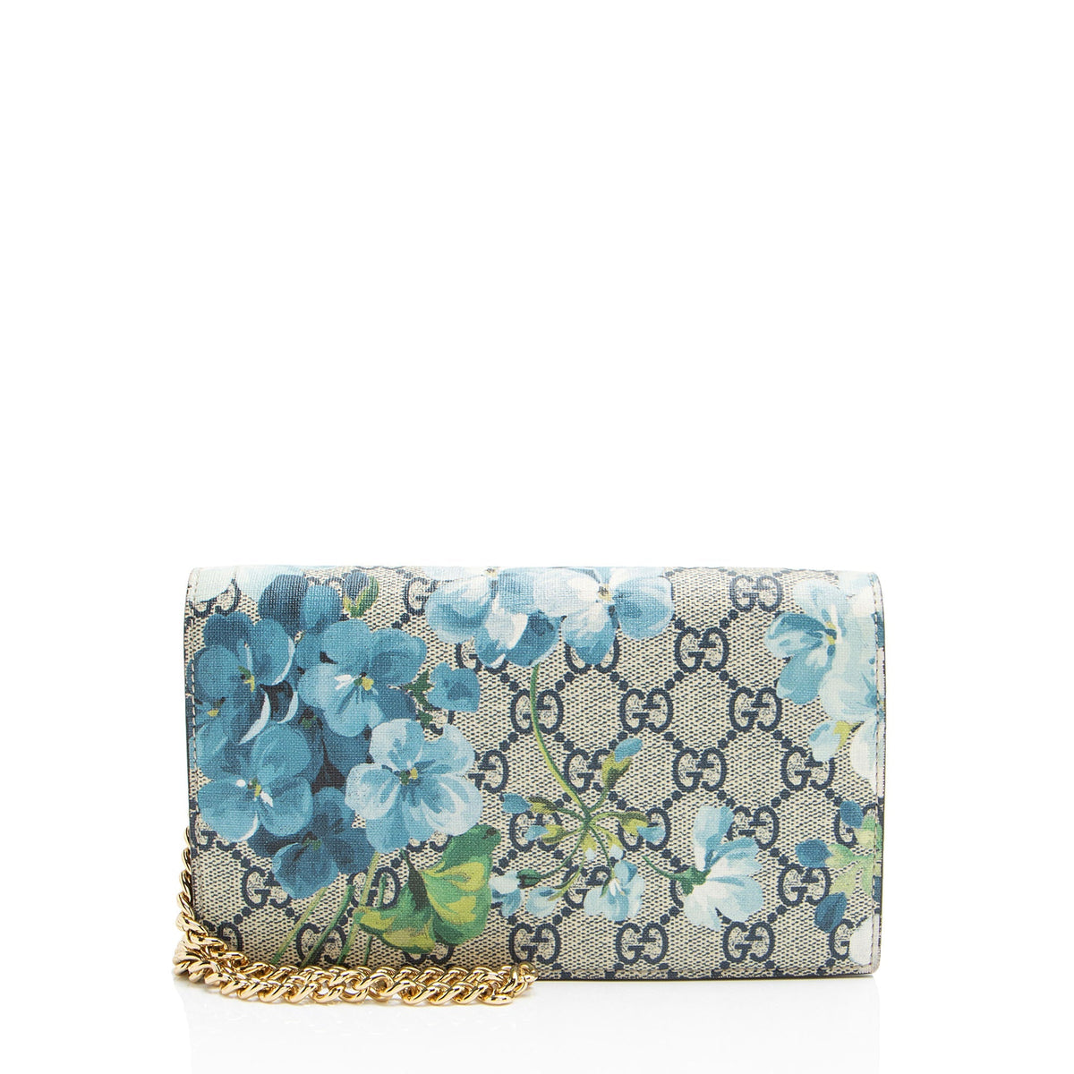 Gucci GG Supreme Blooms Wallet on Chain