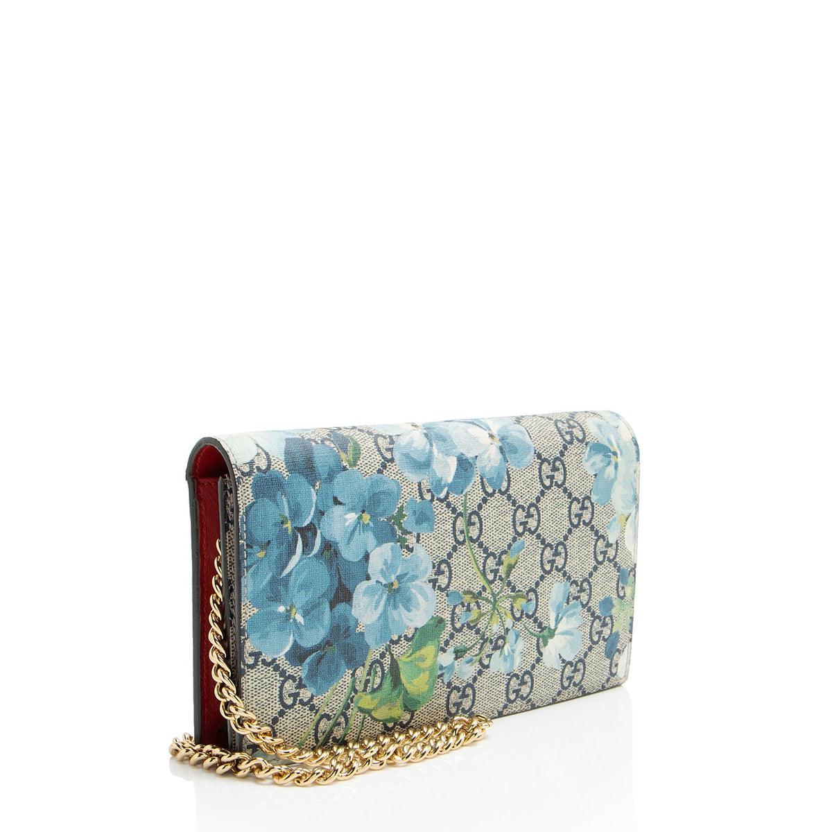 Gucci GG Supreme Blooms Wallet on Chain