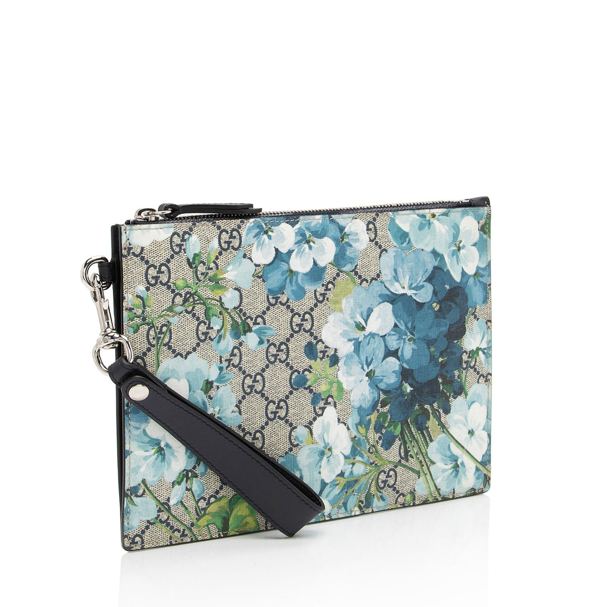 Gucci GG Supreme Blooms Wristlet (SHF-eh4xS1)