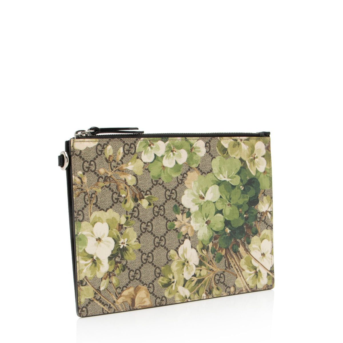 Gucci GG Supreme Blooms Wristlet