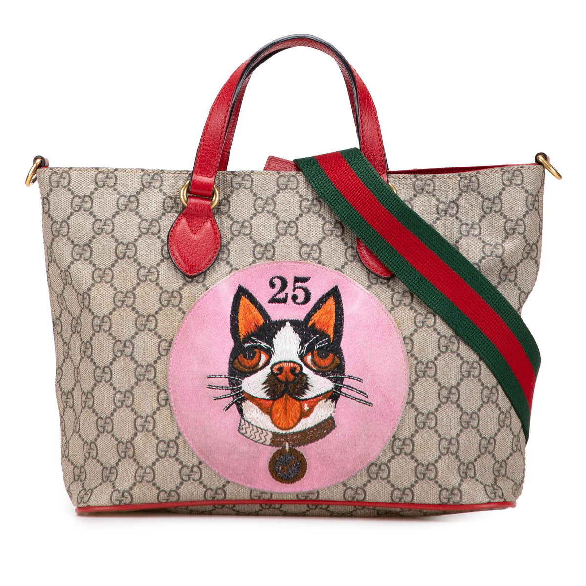 Gucci GG Supreme Bosco Web Satchel