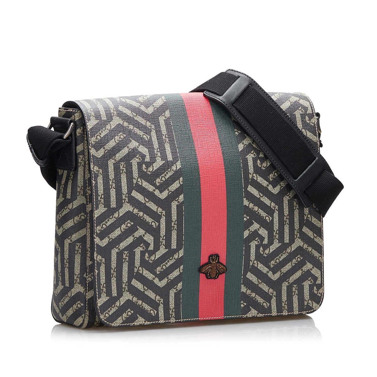 Gucci GG Supreme Caleido Web Crossbody Bag (SHG-DLhWpH)
