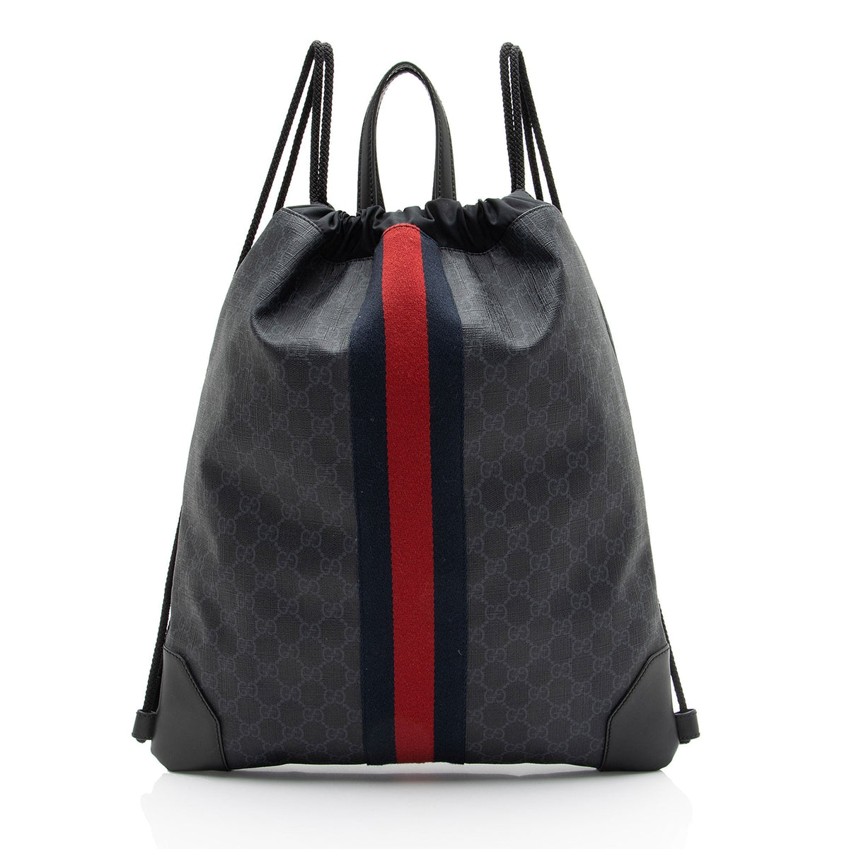 Gucci GG Supreme Canvas Drawstring Backpack