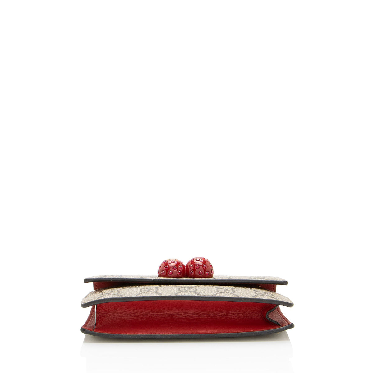Gucci GG Supreme Cherry Super Mini Bag (SHF-AkMdKn)