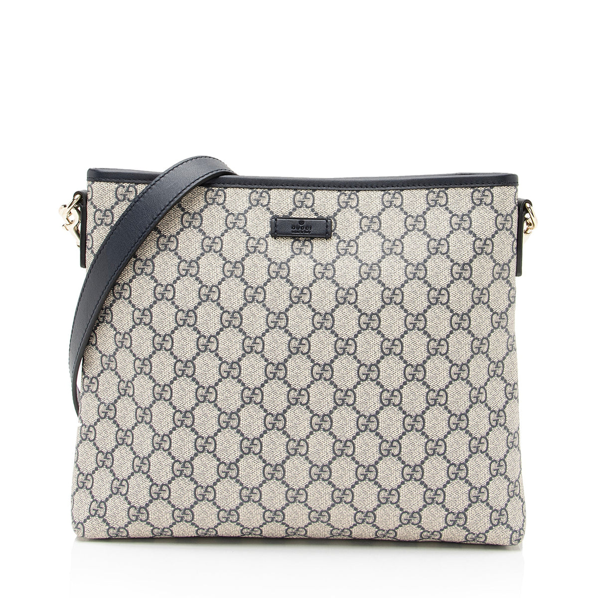 Gucci GG Supreme Classic Flat Medium Messenger Bag (SHF-23363)