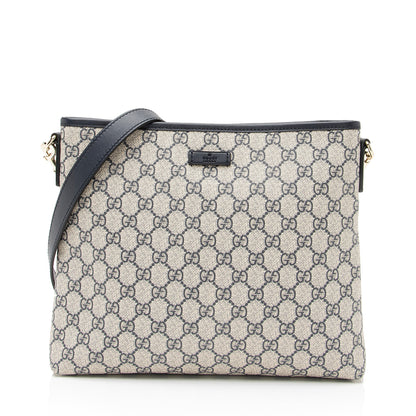 Gucci GG Supreme Classic Flat Medium Messenger Bag (SHF-23363)