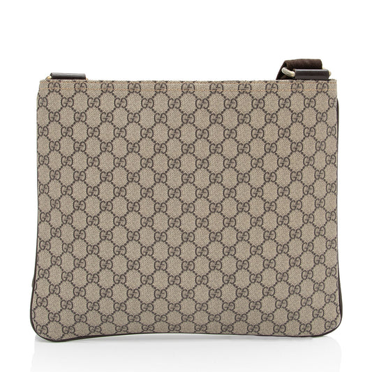 Gucci GG Supreme Classic Flat Medium Messenger (SHF-CUfNXw)
