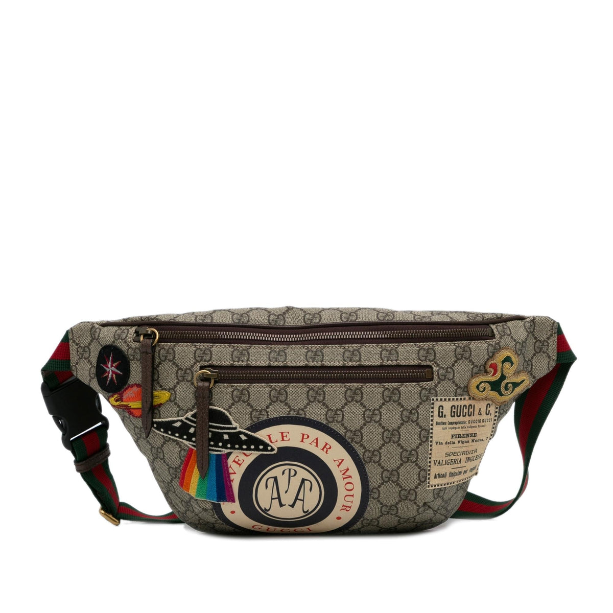 Gucci GG Supreme Courrier Belt Bag (SHG-pQzE2B)